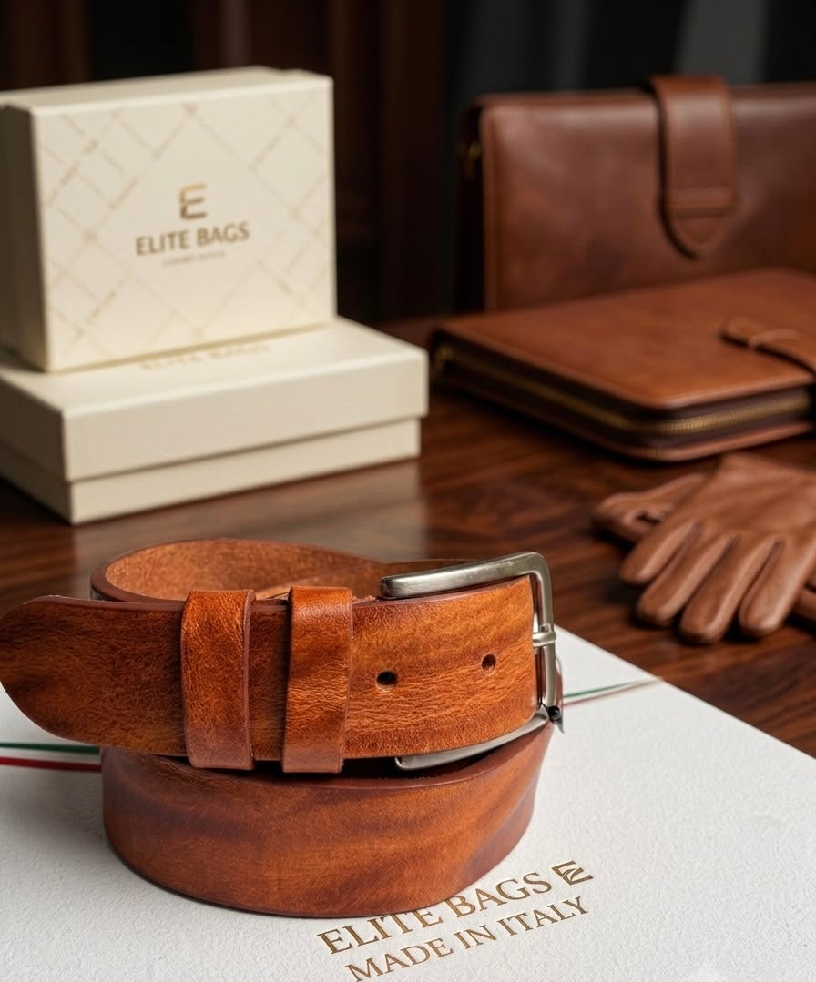 🤎 Cintura in Vera Pelle Made in Italy – Eleganza Senza Tempo