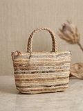👜 Borsa Intrecciata Multicolor con Tracolla – Stile Naturale ed Elegante