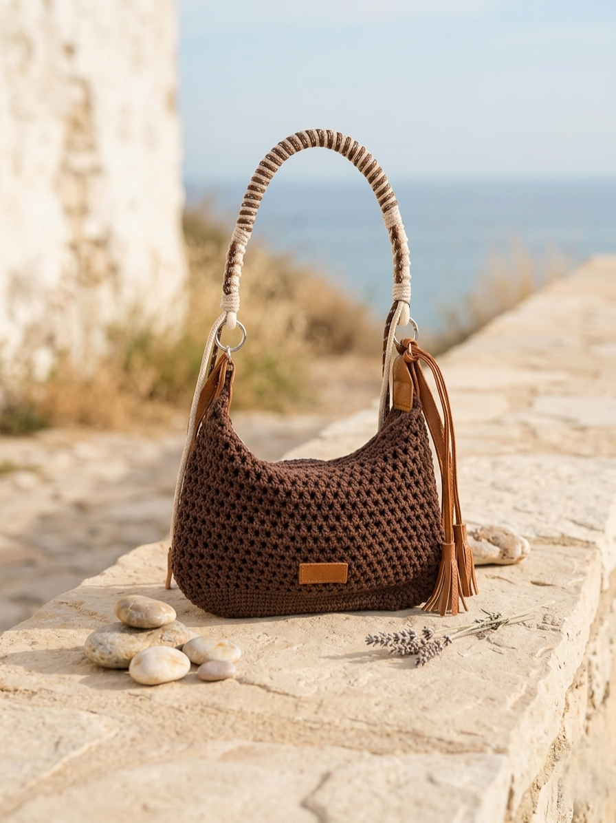 👜 Borsa Artigianale Multicolor con Tracolla Inclusa – Stile Elegante e Casual