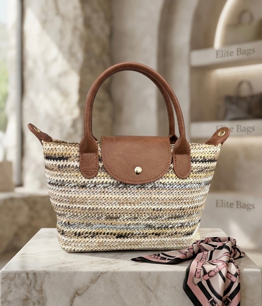 👜 Borsa Artigianale Multicolor con Tracolla Inclusa – Stile Elegante e Casual