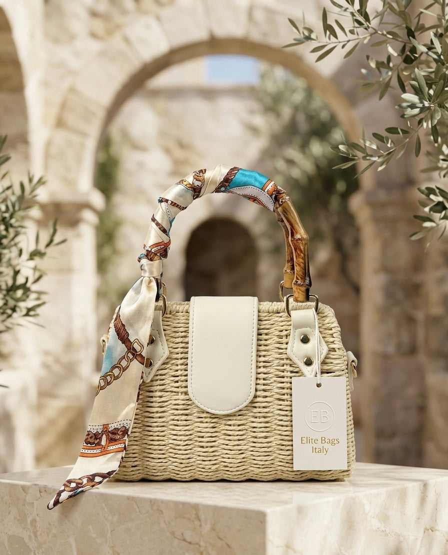 👜 Borsa Artigianale Multicolor con Tracolla Inclusa – Stile Elegante e Casual