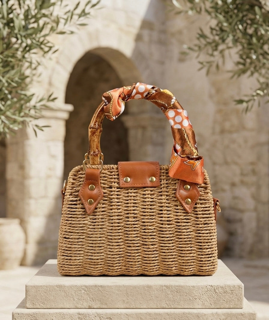 👜 Borsa Artigianale Multicolor con Tracolla Inclusa – Stile Elegante e Casual